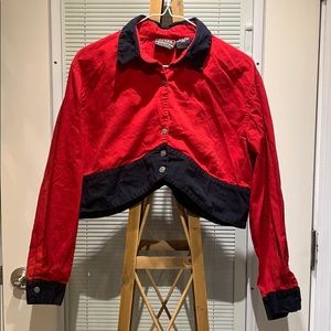 Vintage Country Western Cropped Button Up